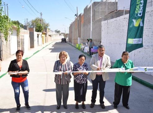 Navarro cumple y entrega la calle Juan Bustamante