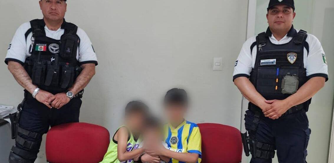 Policía de SLP rescata a menores en abandono