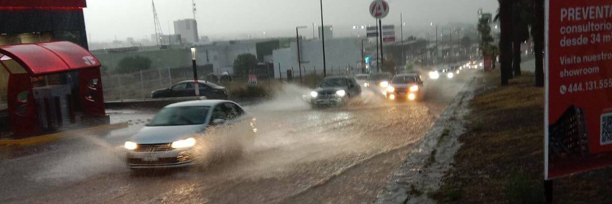 SLP Capital sufre más afectación por lluvias