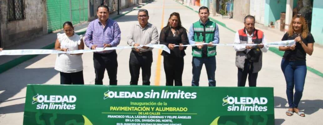 Inauguró J M Navarro más obras en Soledad